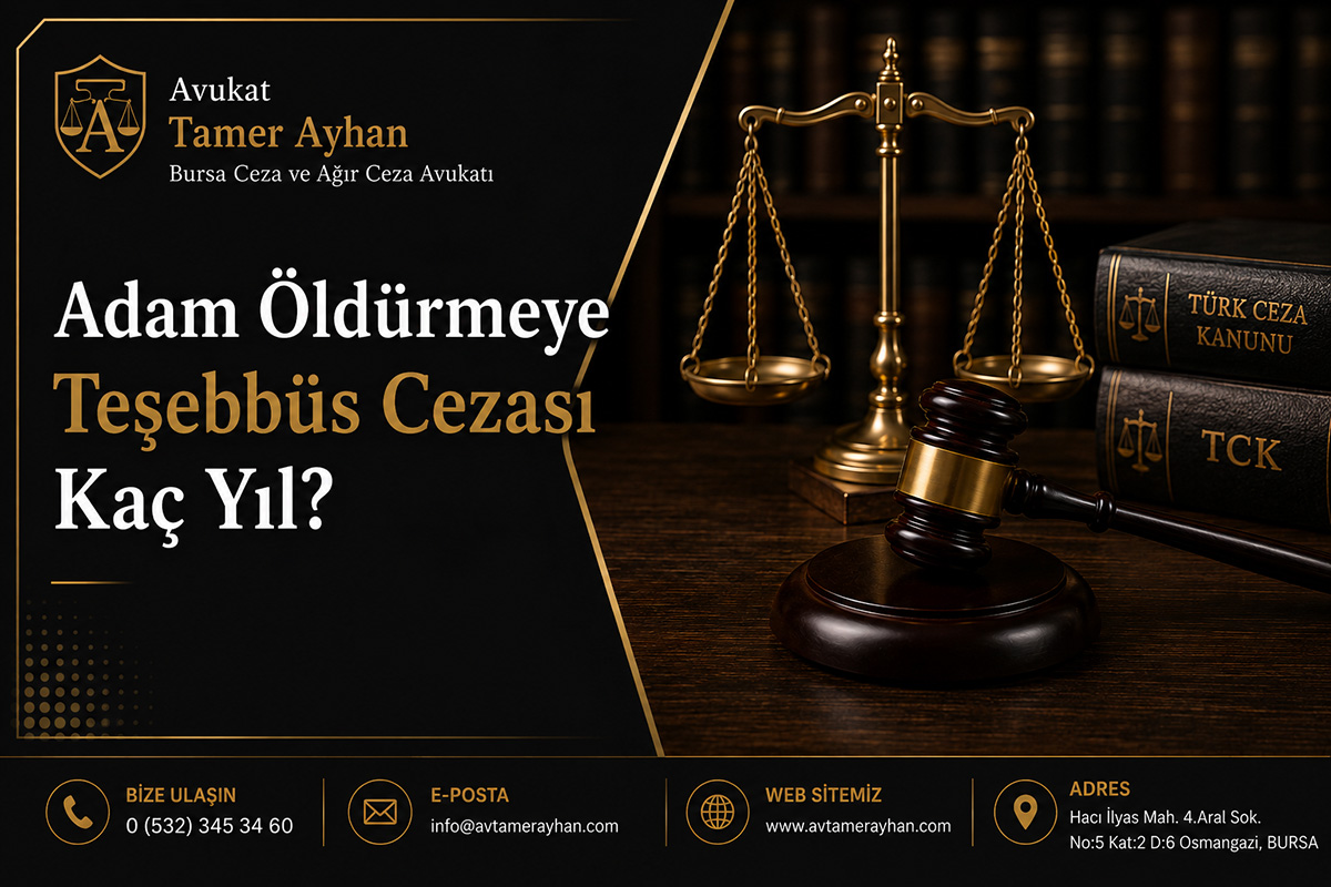 Adam Öldürmeye Teşebbüs Cezası Kaç Yıl?